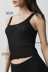 Sweater Sunlit Tank - Black
