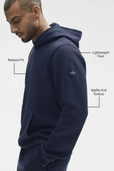 Waffle Lounge Hoodie - Navy