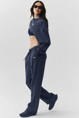 Accolade Straight Leg Sweatpant - Navy