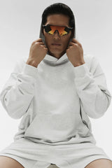 Double Take Hoodie - White Heather