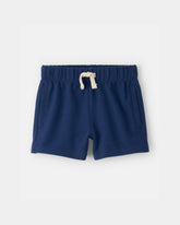 Baby Boy French Terry Shorts - Navy Blue