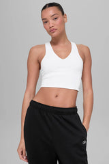 Airbrush Real Bra Tank - White