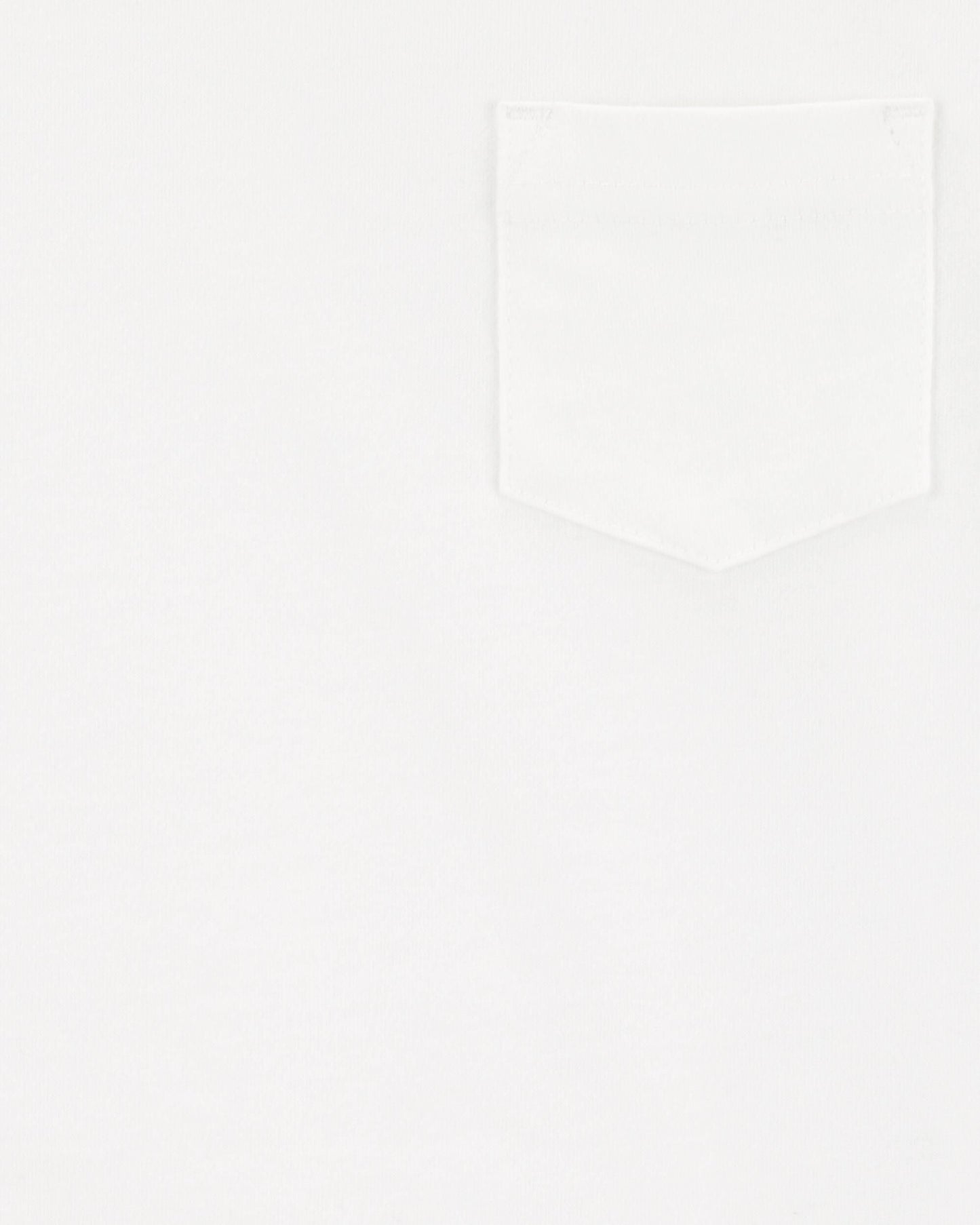 Toddler Boy Pocket Tank - White