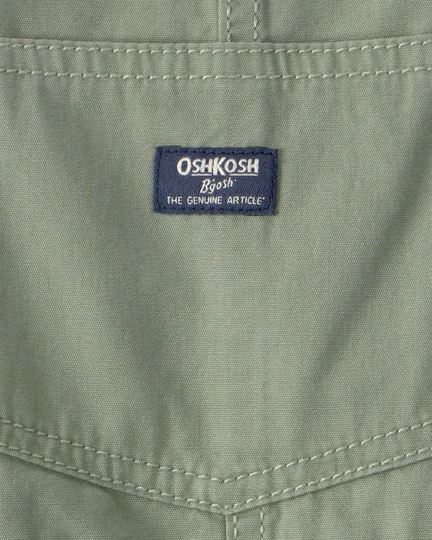 Toddler Boy Canvas Shortall - Olive