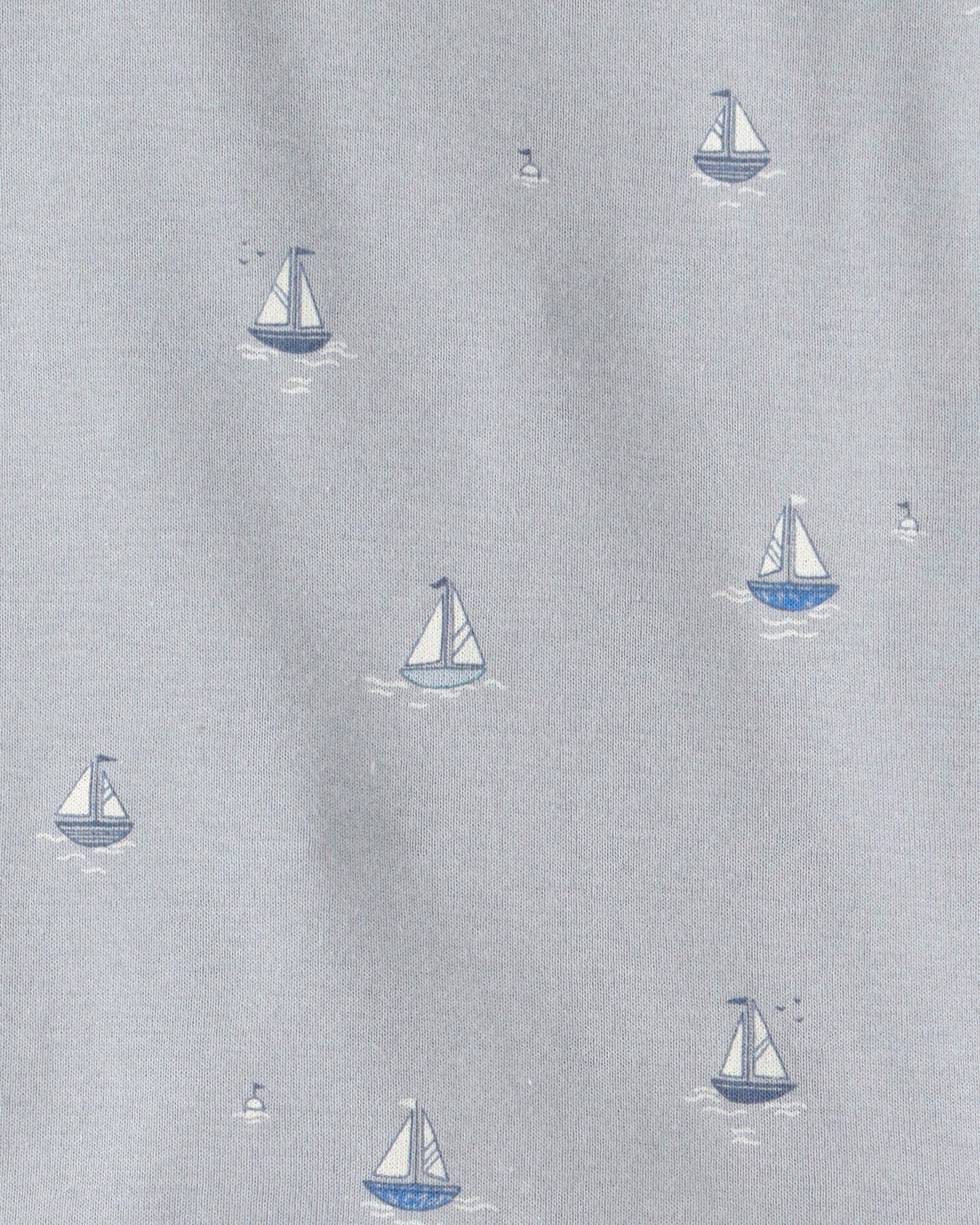 Toddler 2-Piece Organic Cotton Ribbed Pajama Set in Sail Away Print