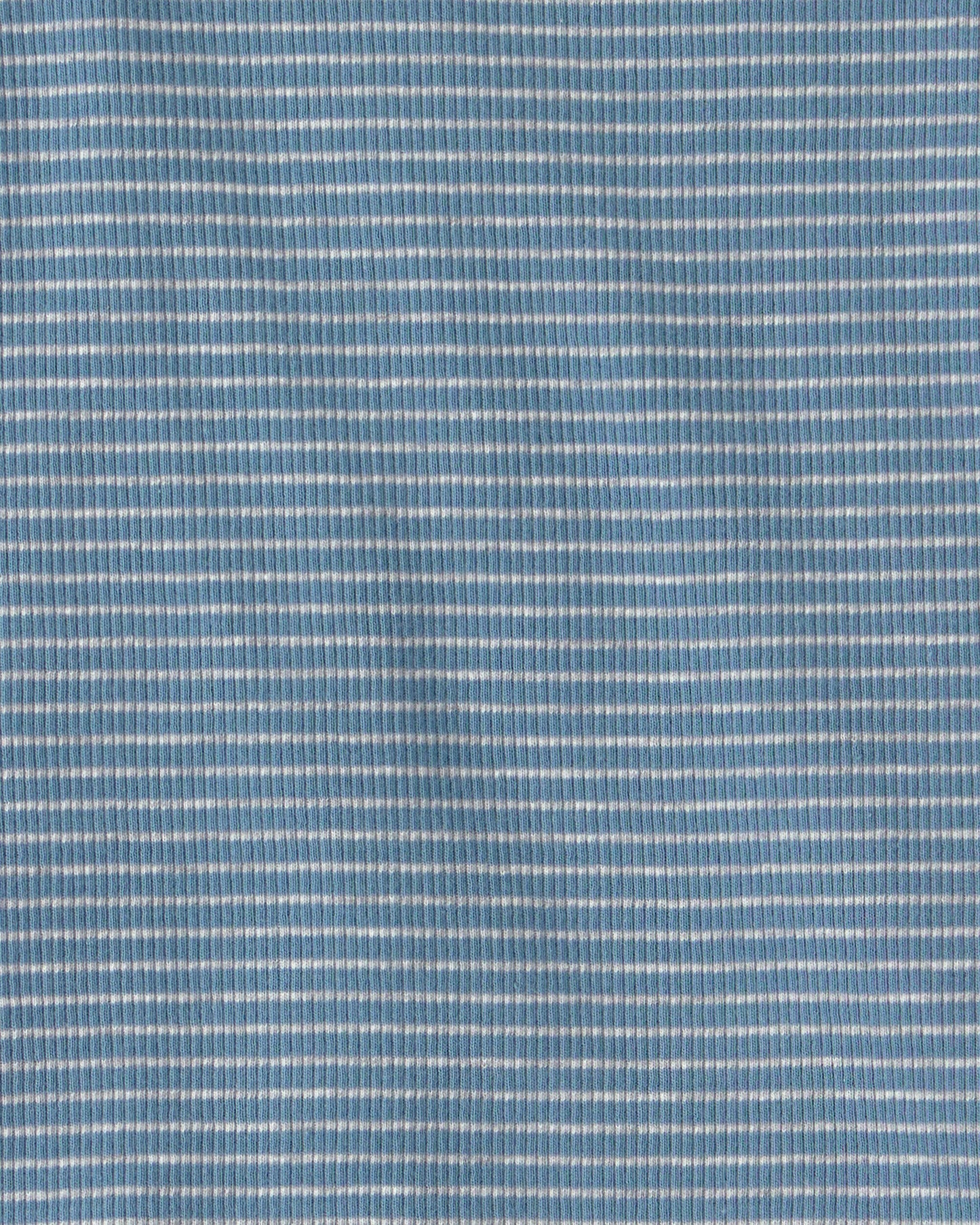 Toddler 2-Piece Organic Cotton Ribbed Pajama Set in Stripes