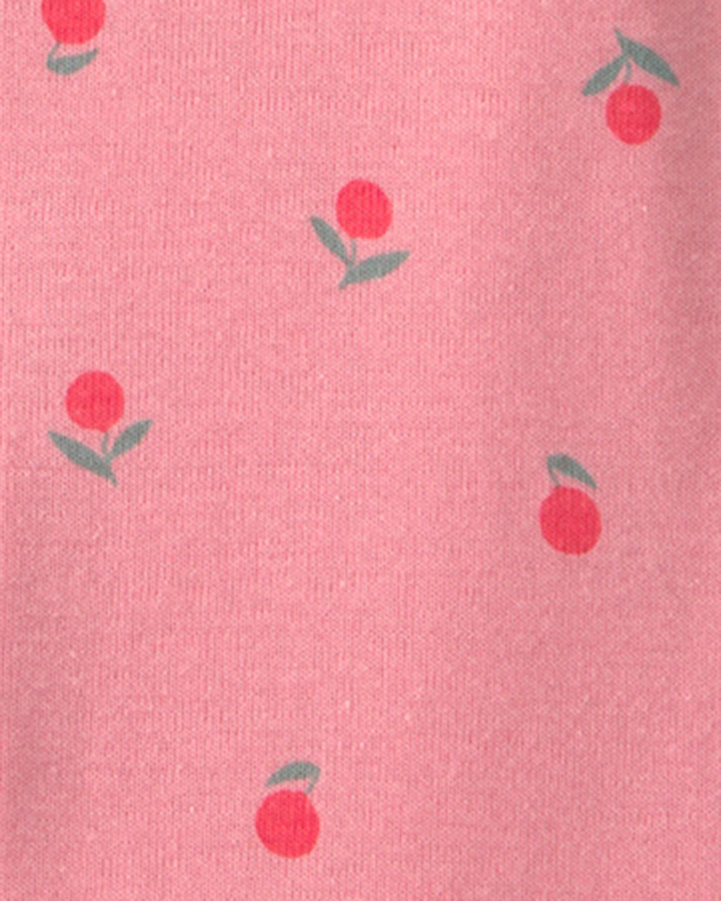 Toddler Girl Floral 100% Cotton 1-Piece Romper Pajama - Pink