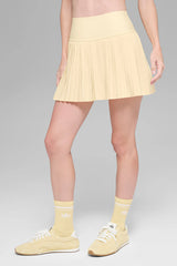 Grand Slam Tennis Skirt - Candlelight Yellow