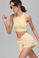 Seamless Delight High Neck Bra - Candlelight Yellow