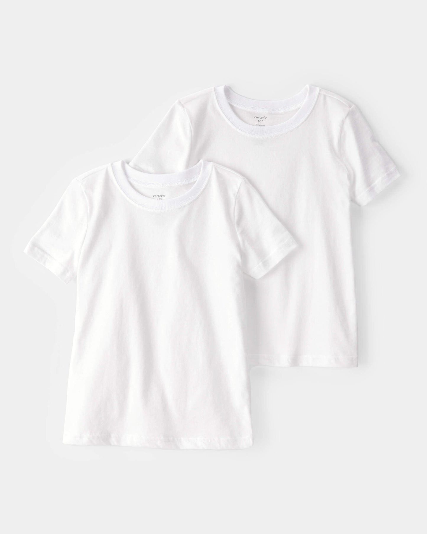 Boys 2-Pack Cotton Undershirts - White