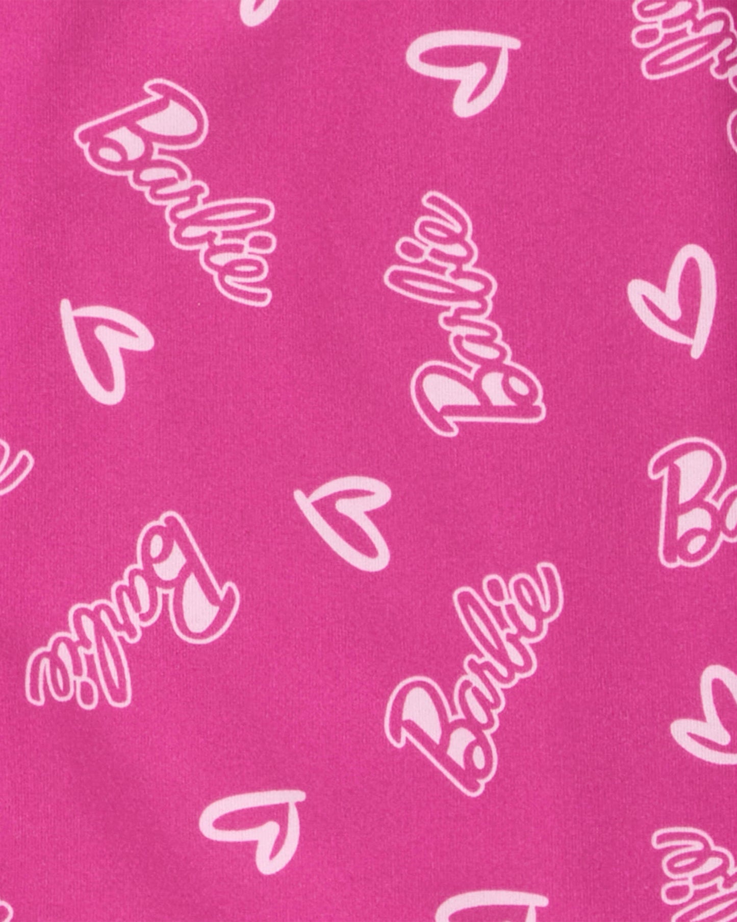 Kid Barbie Coat Style Loose Fit 2-Piece Pajamas - Pink