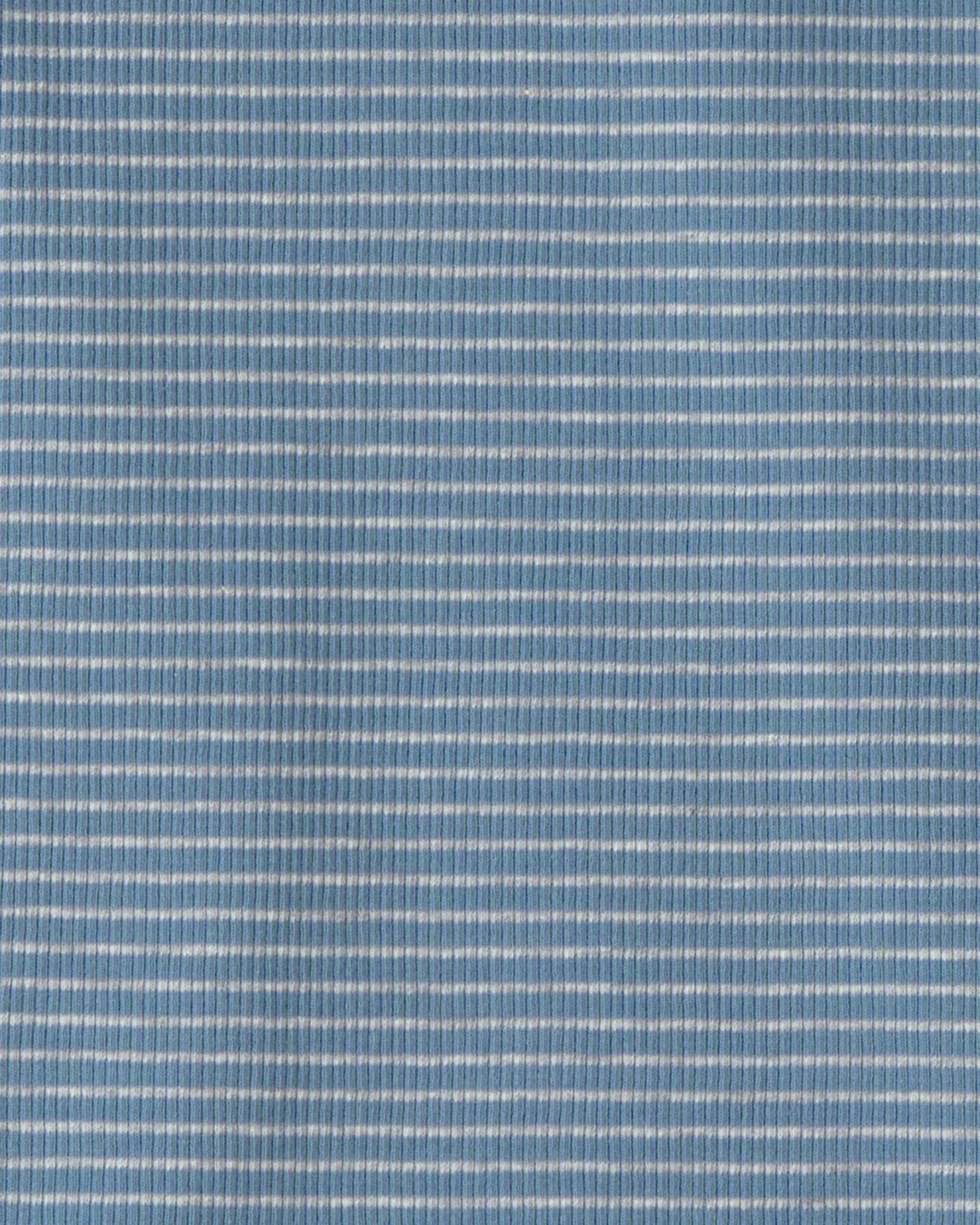 Kids 2-Piece Organic Cotton Ribbed Pajama Set in Stripes