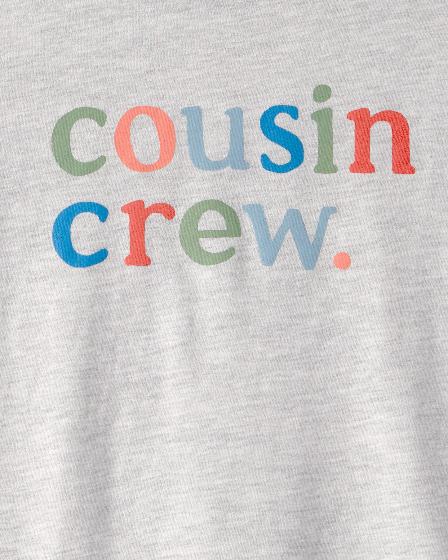 Kids 'Cousin Crew' Graphic Tee - Grey