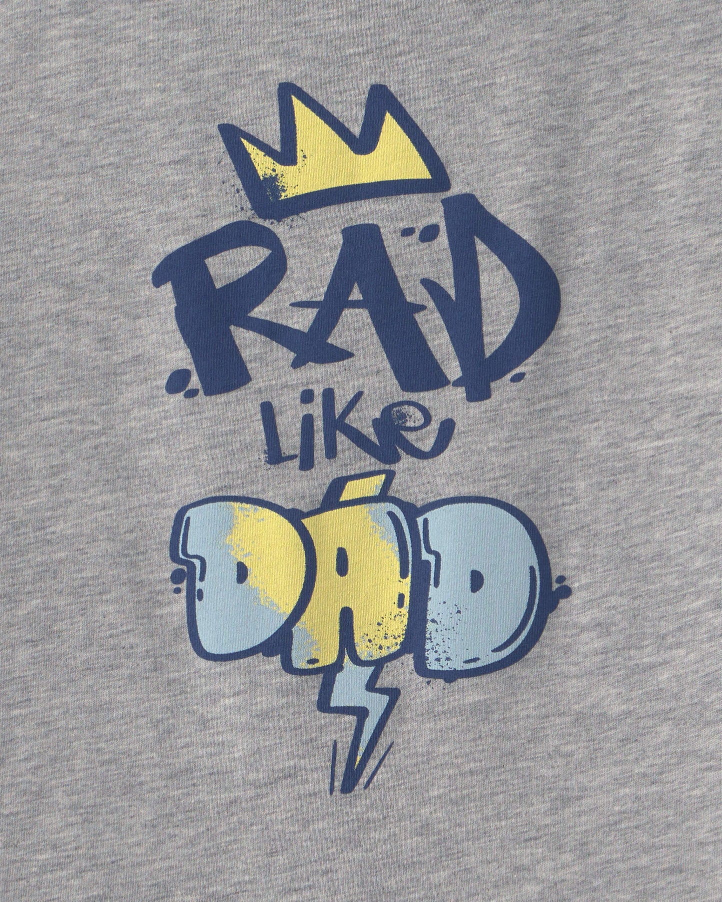 Boys 'Rad Like Dad' Graphic Tee - Grey