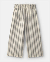 Girls Striped Pants - Black/Ivory