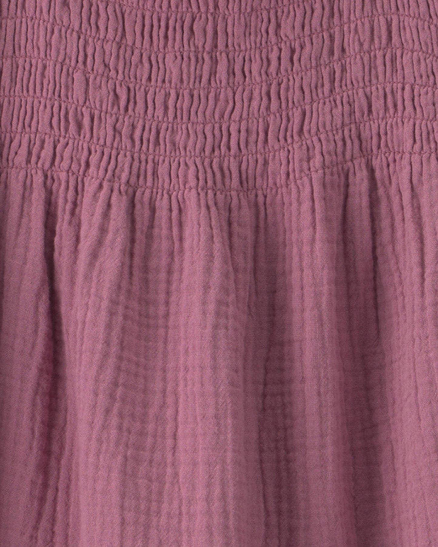 Girls Organic Cotton Smocked Gauze Dress