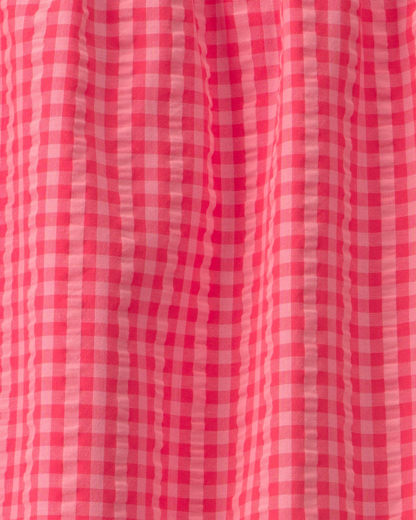 Girls Gingham Tank Top - Pink