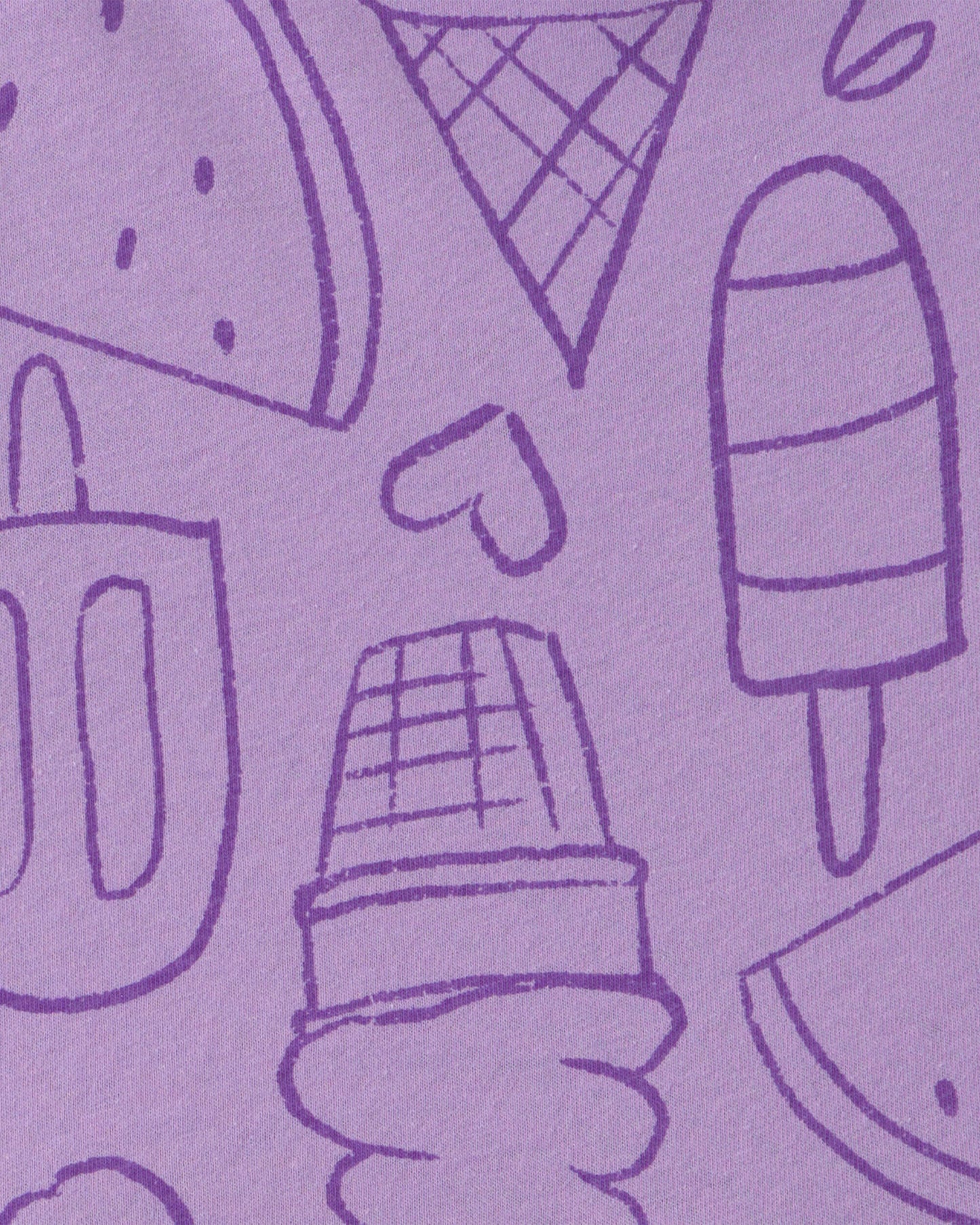 Girls Popsicle Romper - Purple