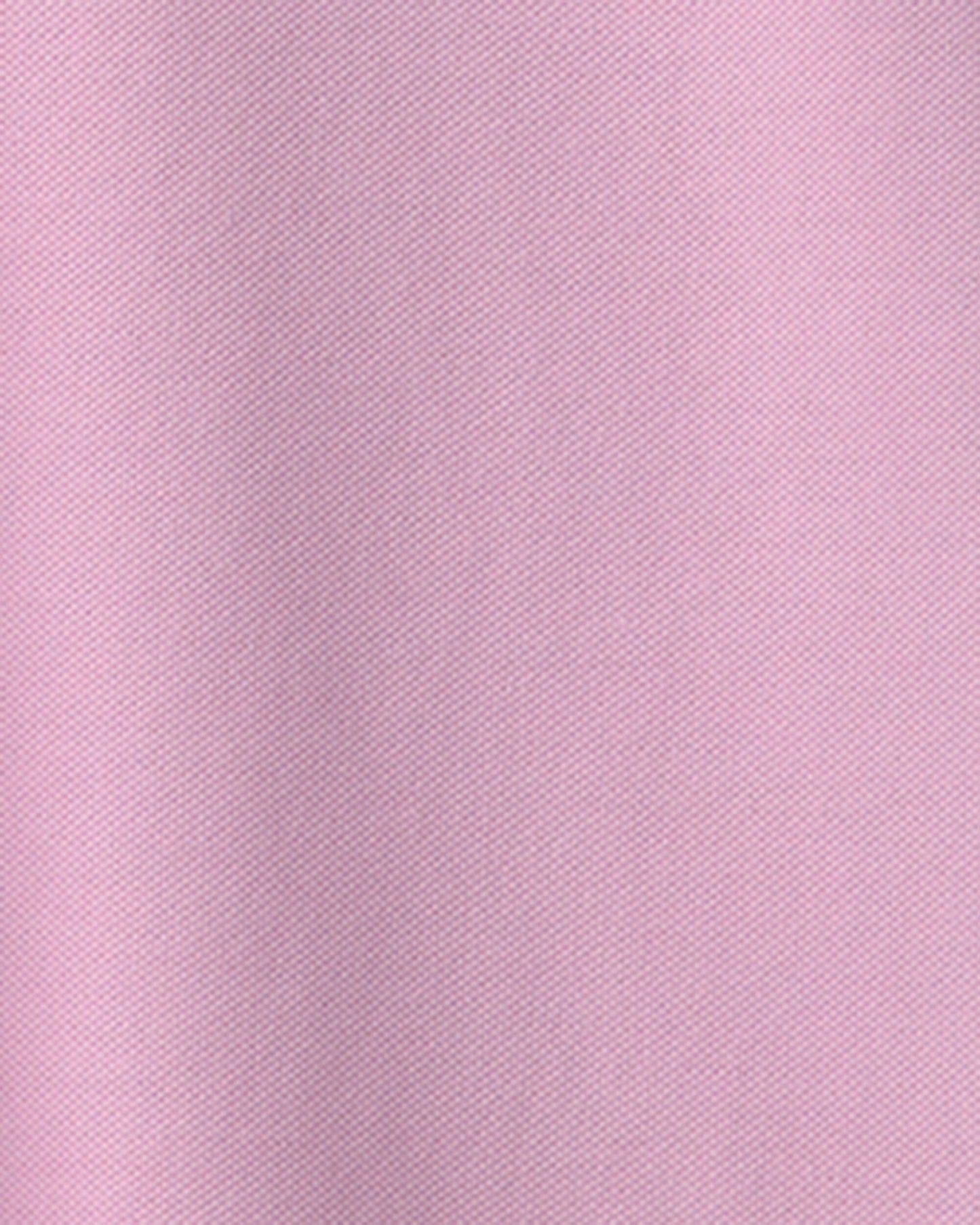Girls Uniform Piqué Short-Sleeve Dress - Pink