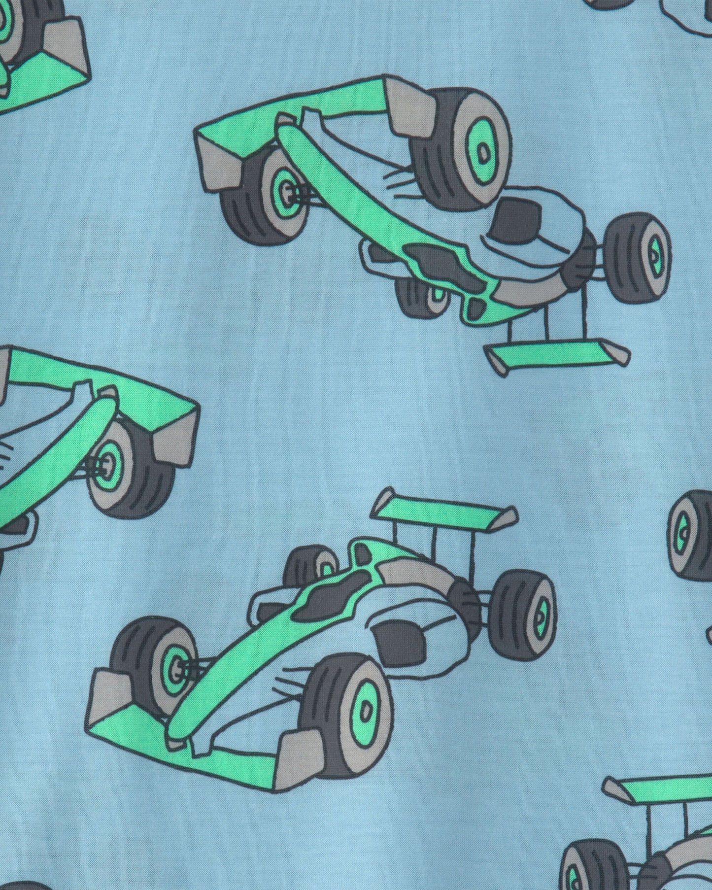 Boys 2-Piece Race Car Pajama Set - Blue/Black