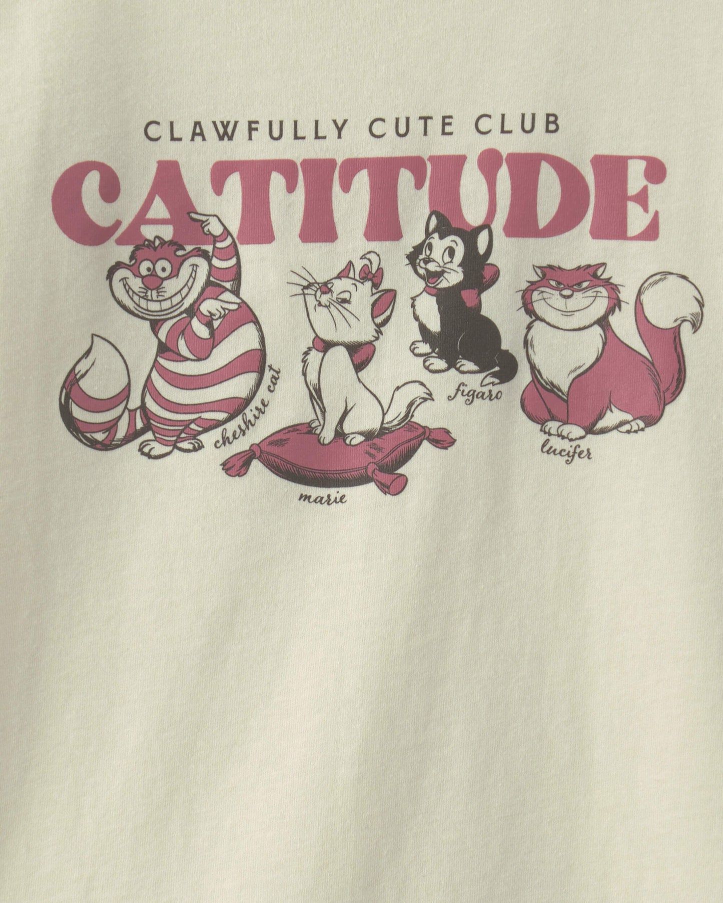 Girls Disney© Cats Graphic Tee - Cream