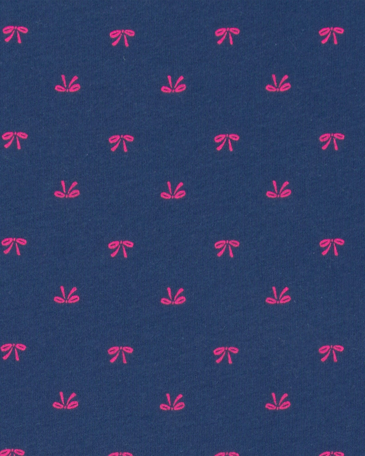 Girls Bow Short-Sleeve Dress - Navy Blue