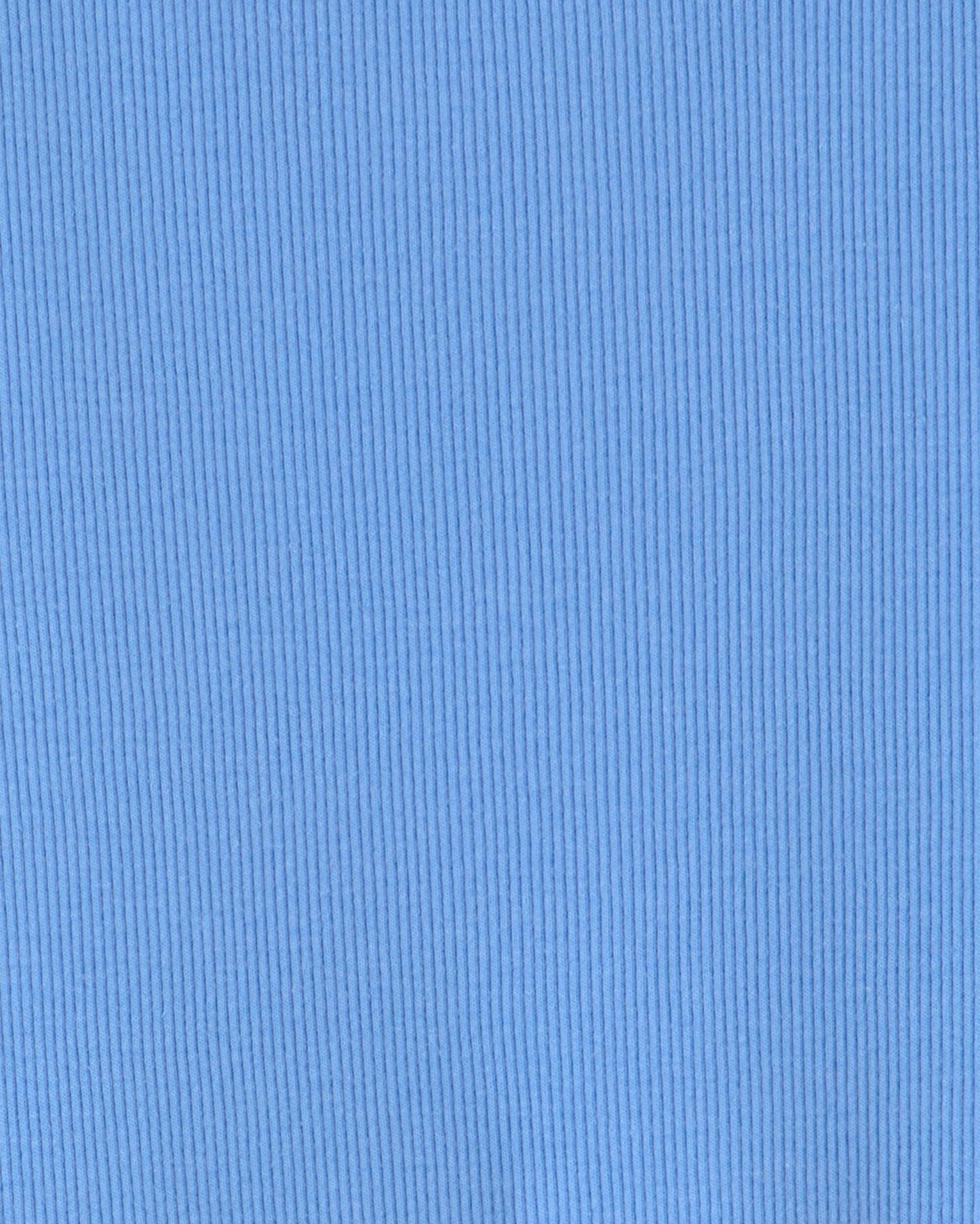 Girls Rib Short-Sleeve Dress - Blue