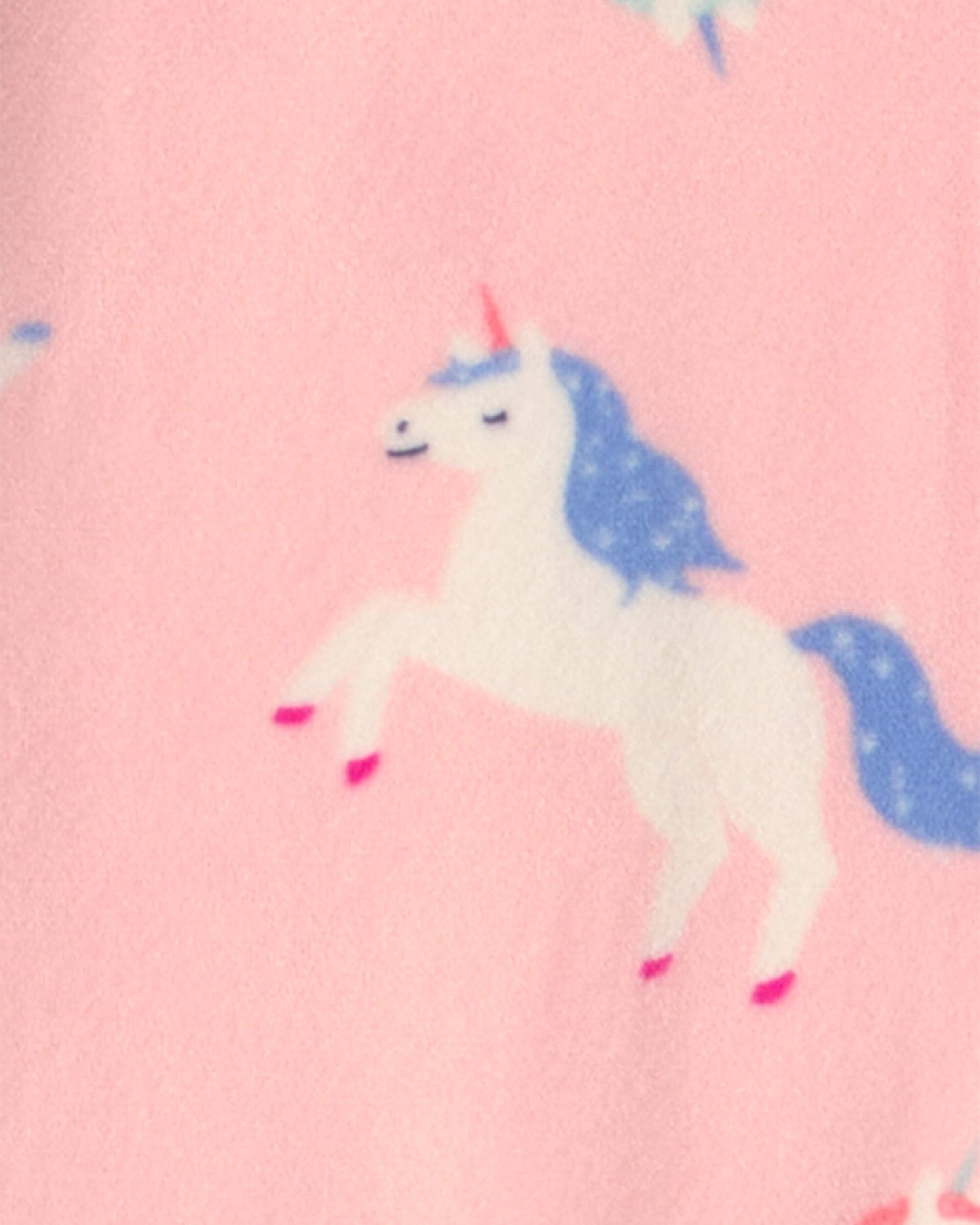 Girls 1-Piece Unicorn DreamPlush Snug Fit Pajama - Pink