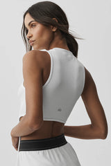 Wellness Rib Flaunt Tank - White