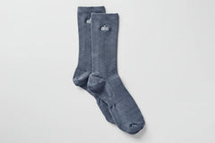 Unisex Half-Crew Understated Sock - Bluestone