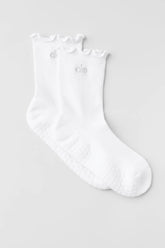 Lettuce Edge Grip Sock - White
