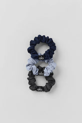Fresh Mini Scrunchie 3-Pack - Winter Frost/Navy/Anthracite