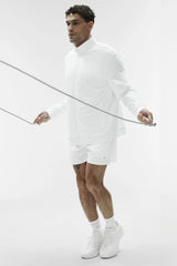 Conquer Max Mock Neck Full Zip - White
