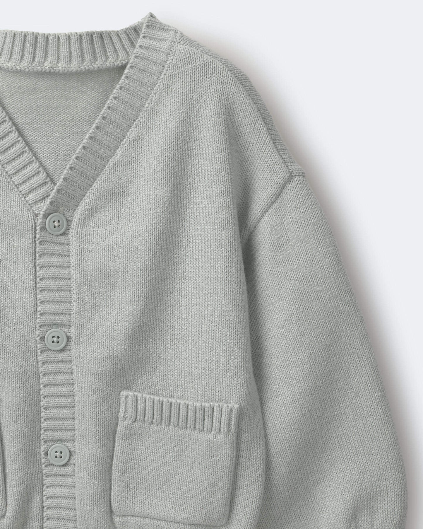 Toddler Girl Cardigan with Avenue Pockets - Light Blue