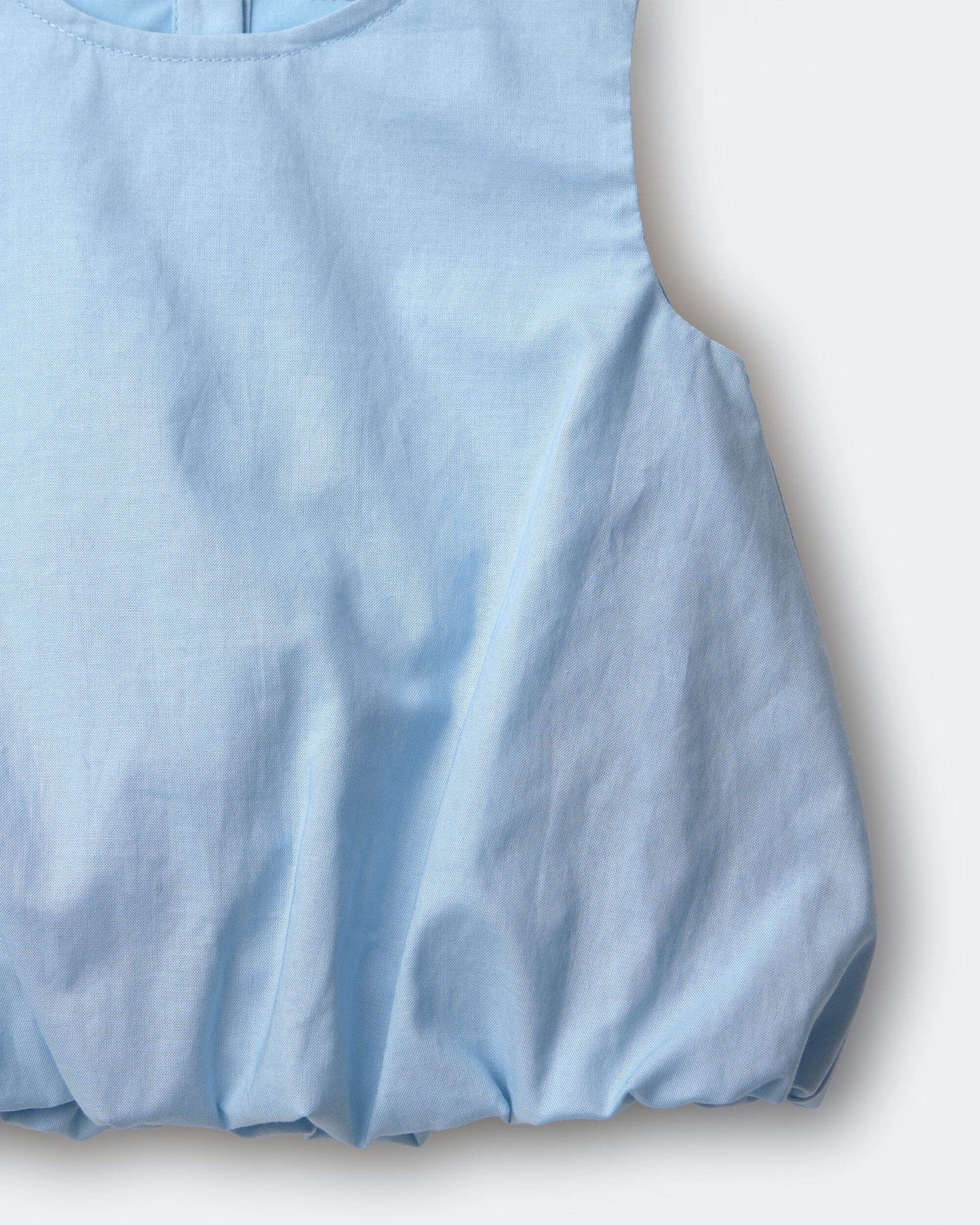Toddler Girl Bubble Hem Top - Blue