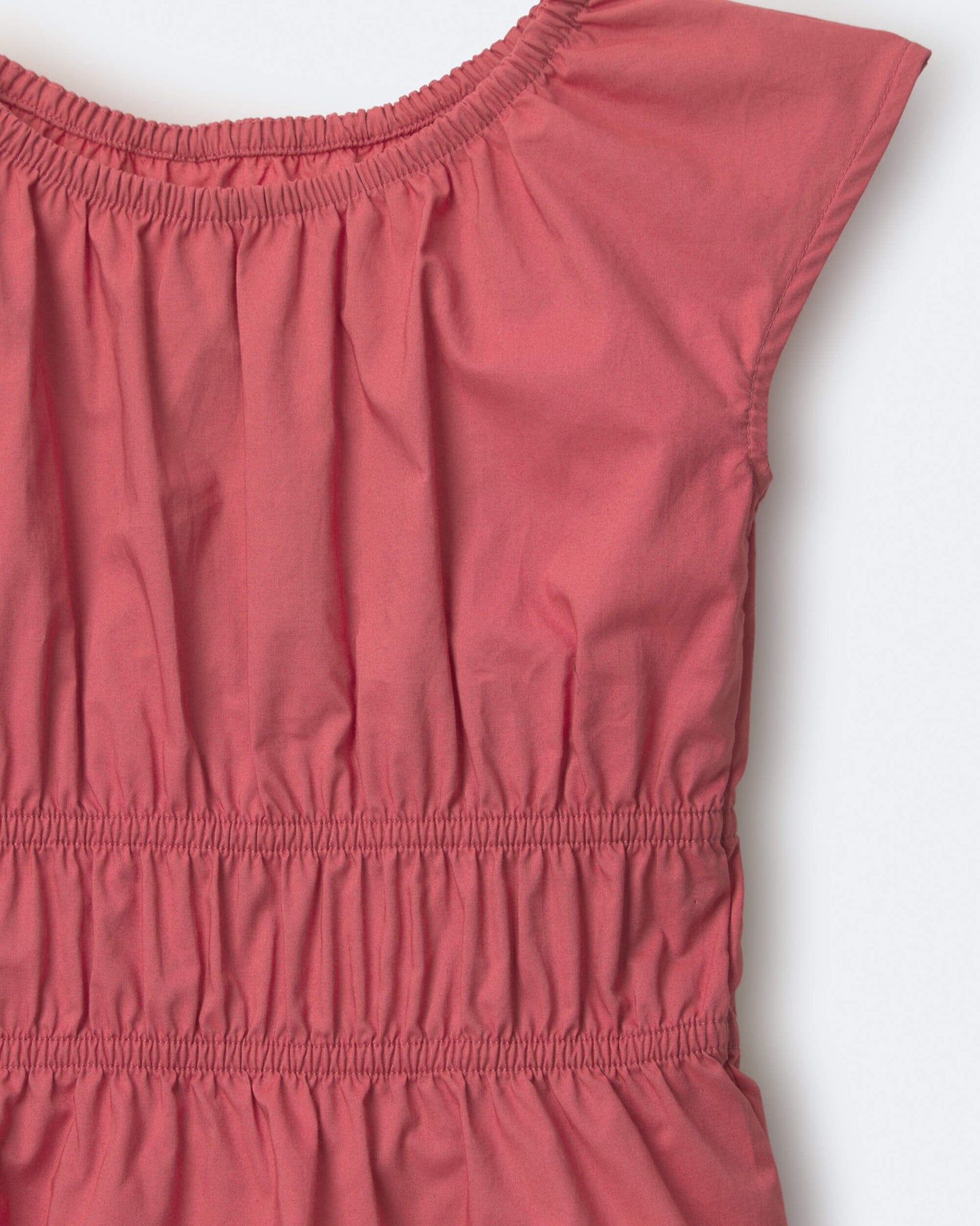 Toddler Girl Elastic Waist Peplum Top - Rose