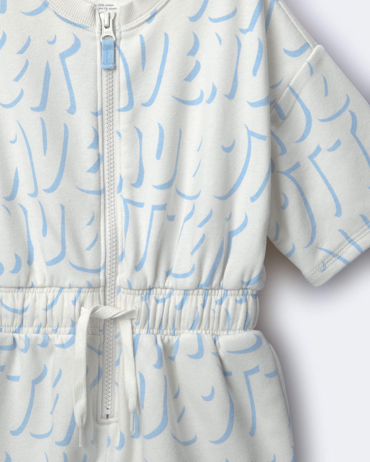 Toddler Girl Flowy Romper in Otter Avenue Print - Cream