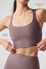 Airlift Sleek Bra Tank - Mushroom