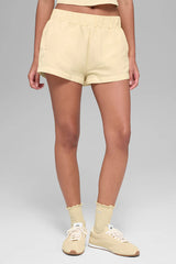 High-Waist Socialite Short - Candlelight Yellow