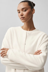 Polar Fleece Take Note Jacket - Ivory