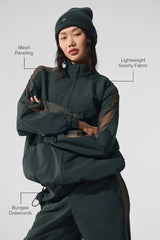 Origin Full-Zip Track Jacket - Charcoal Green