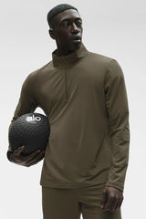 Conquer 1/4 Zip Reform Long Sleeve - Olive Tree