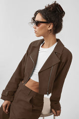 Cropped Cosmopolitan Jacket - Espresso
