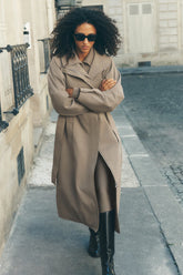 Journey Trench Coat - Light Cocoa