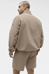 Light Weight Takeaway Track Pullover - Gravel