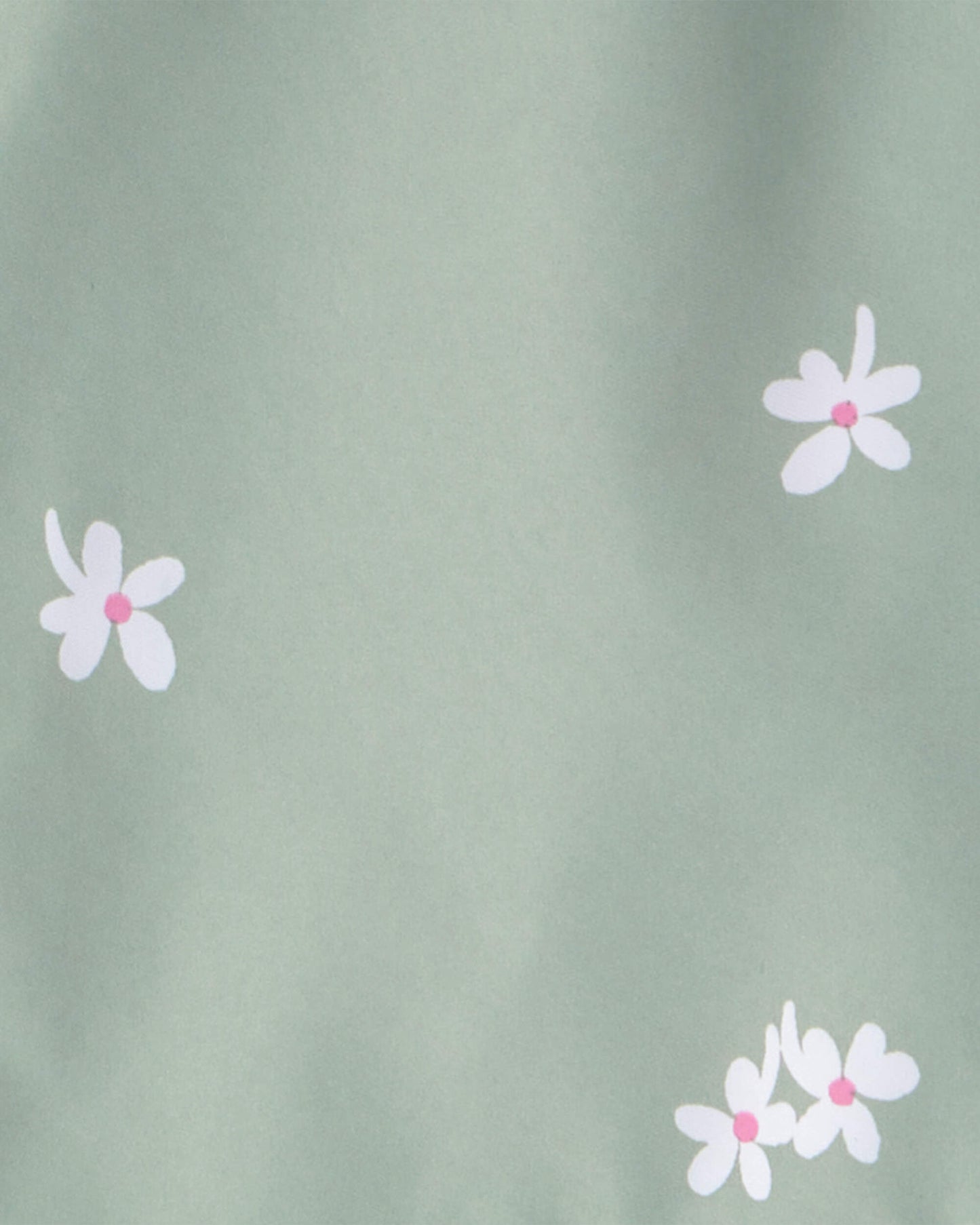 Girls Floral Windbreaker - Green