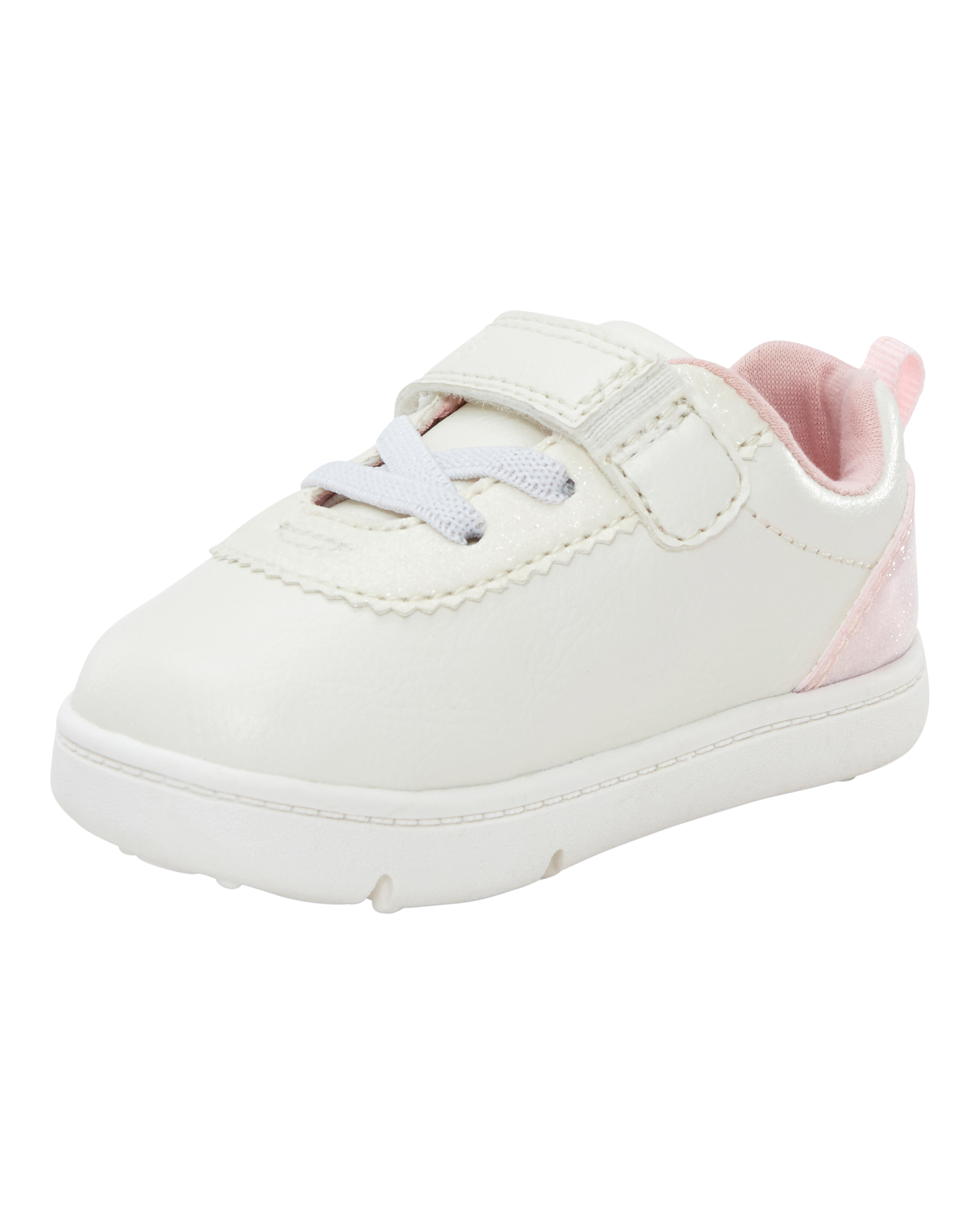 Girls Every Step® First Walker Flower Casual Sneakers - White