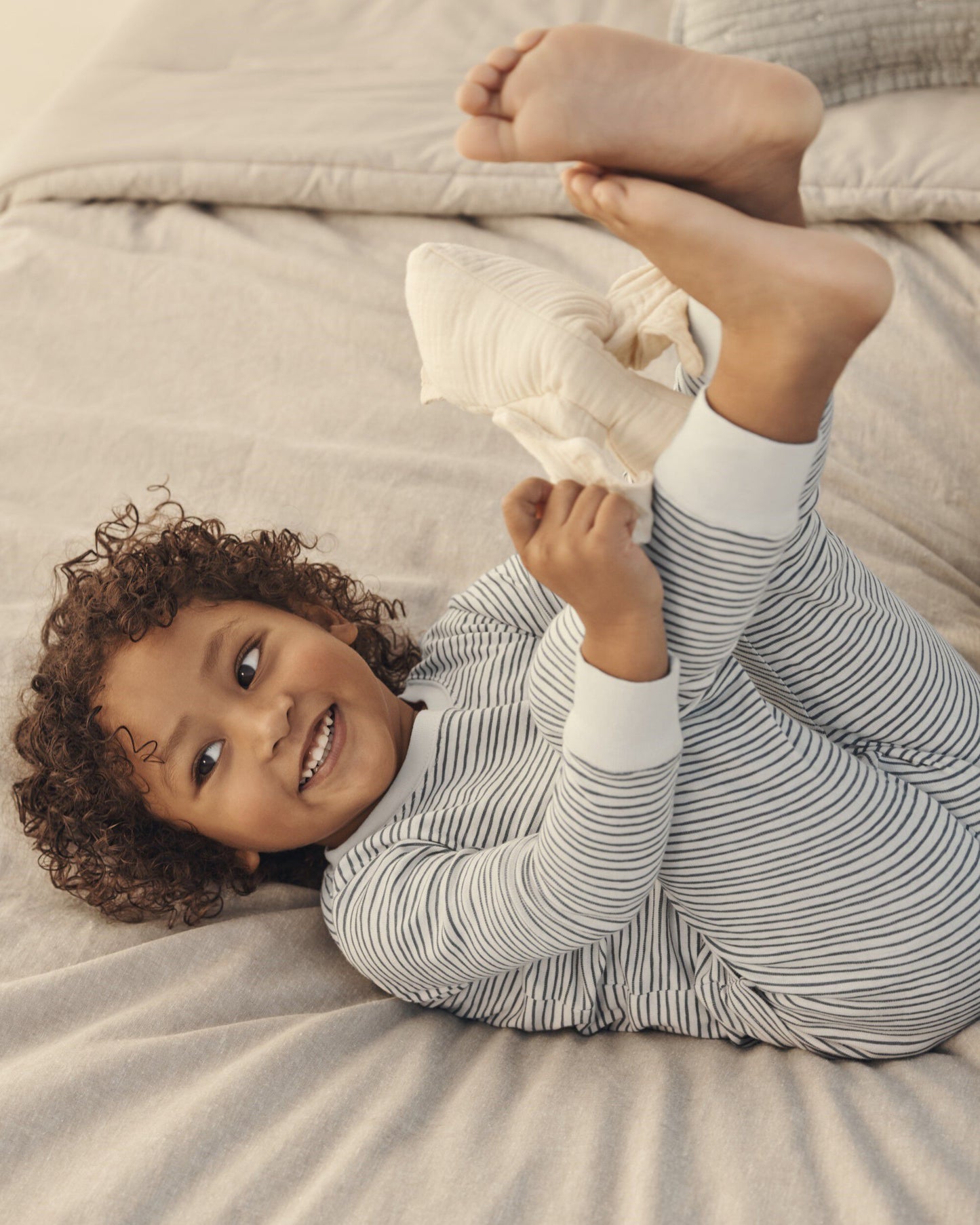 Toddler Organic Cotton Pajamas Set in Stripes