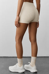 3" Alosoft High-Waist Carefree Short - Oatmeal Heather