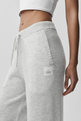 Wool Cashmere New Class Sweatpant - White Heather